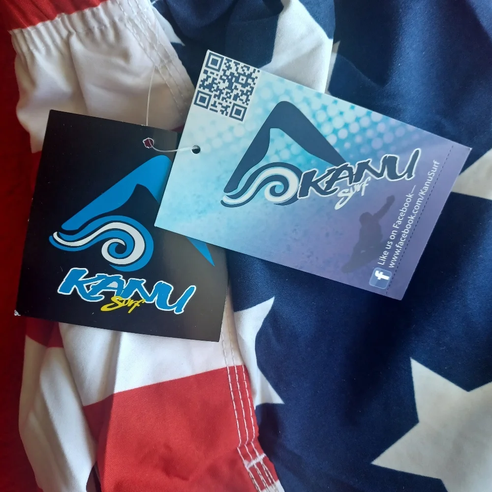 Kanu Surf‎ Swim Trunks XXL - American Flag
